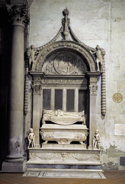 Tomb of Carlo Marsuppini by Desiderio da Settignano